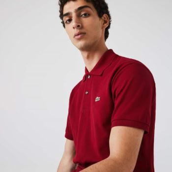 Lacoste Classic Fit L.12.12 Polo Shirt Pánské - Šortky Tmavě Červené | CZ-zWES1S